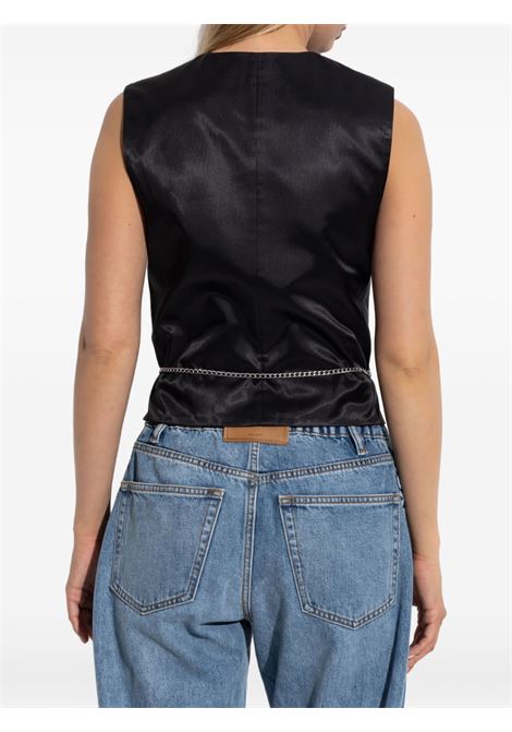 Gilet con catena rimovibile in grigio Alexander Wang - donna ALEXANDER WANG | 1WC3252681085